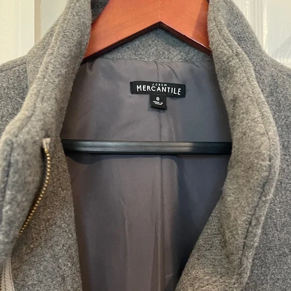 J. Crew Charcoal Gray Trench Coat - Picture 4 of 5